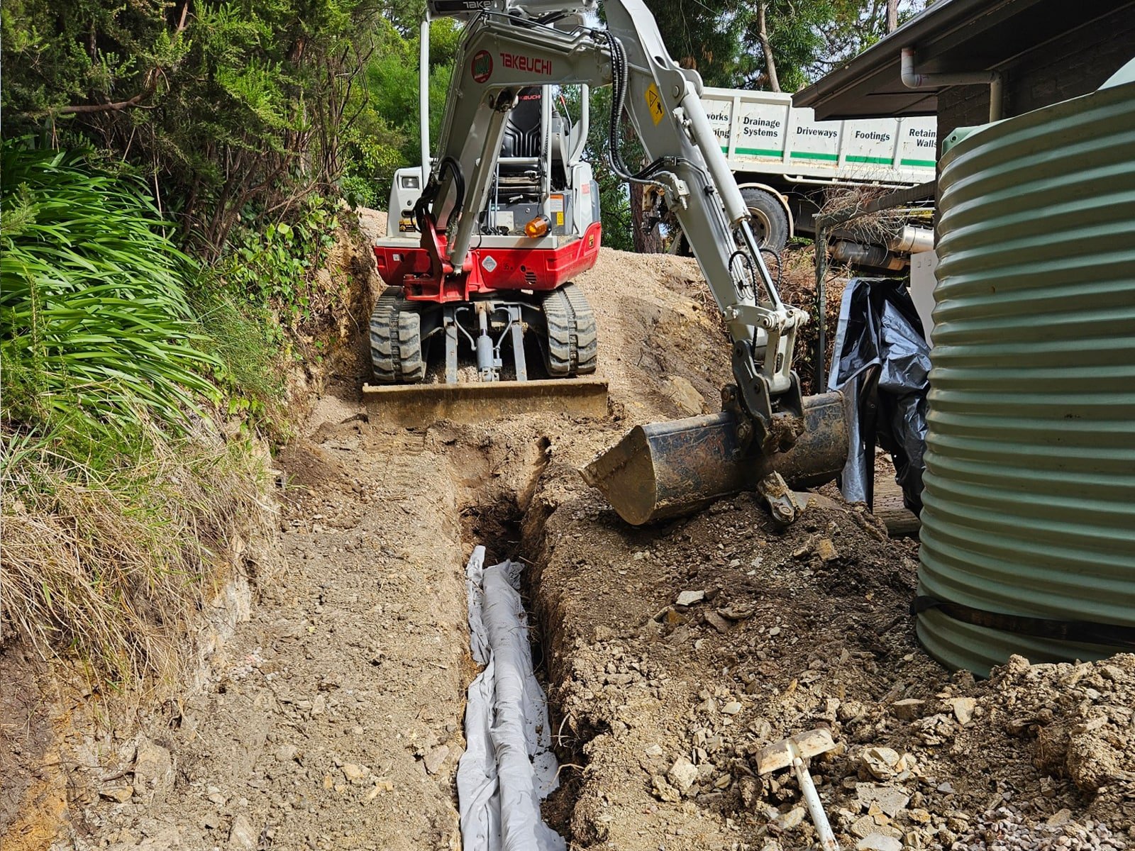 Emergency Drainage System Solution in Blackwood