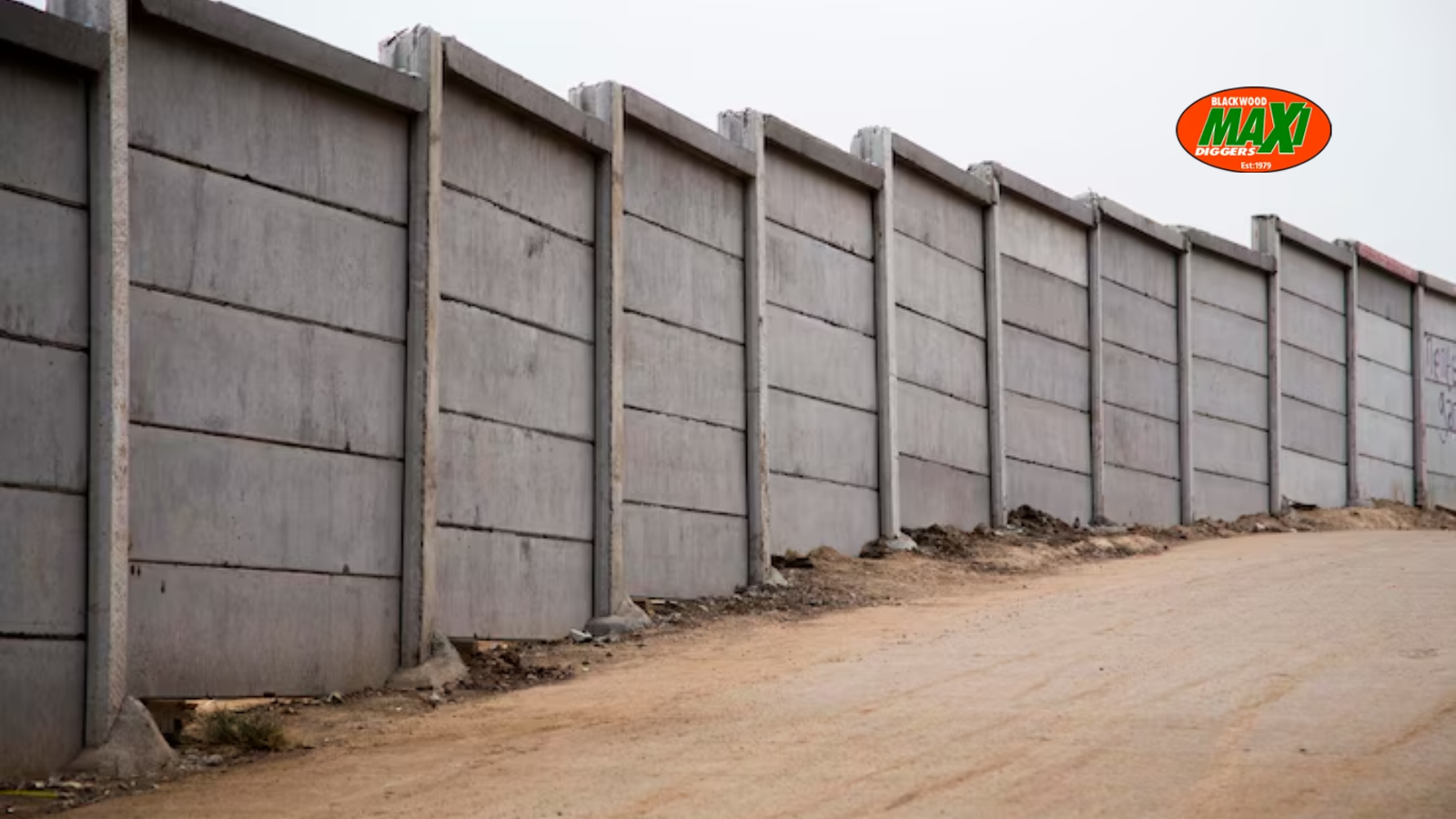 Poured Concrete retaining walls