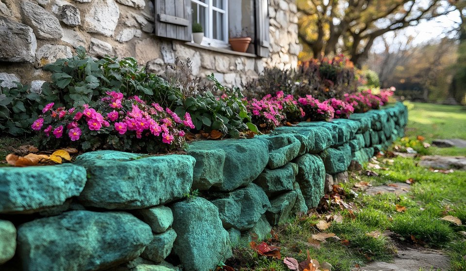 blue stone retaining walls ideas