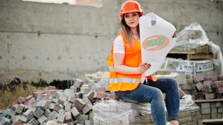 earthmoving service by a women